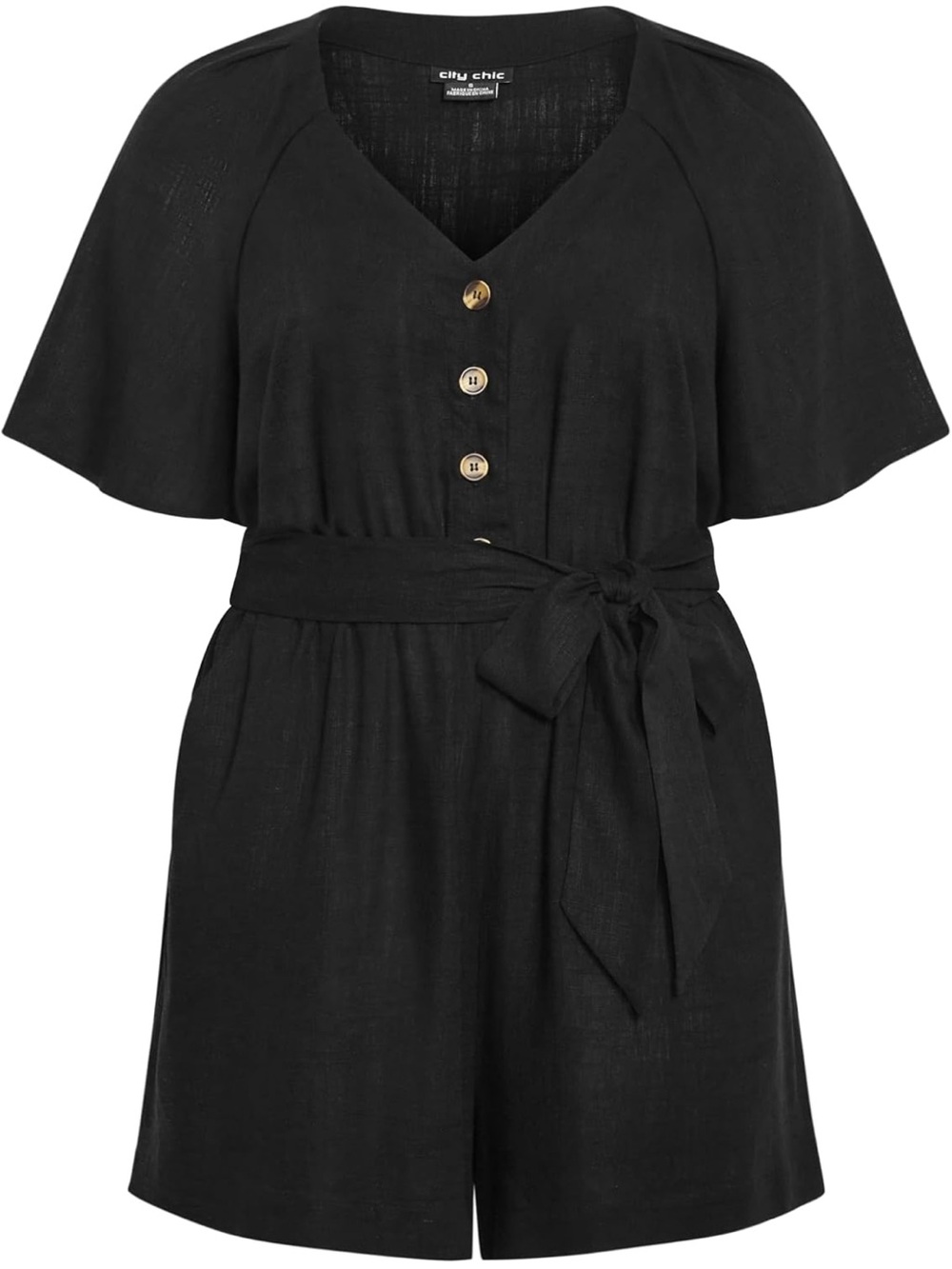 City Chic 24 Black Romper